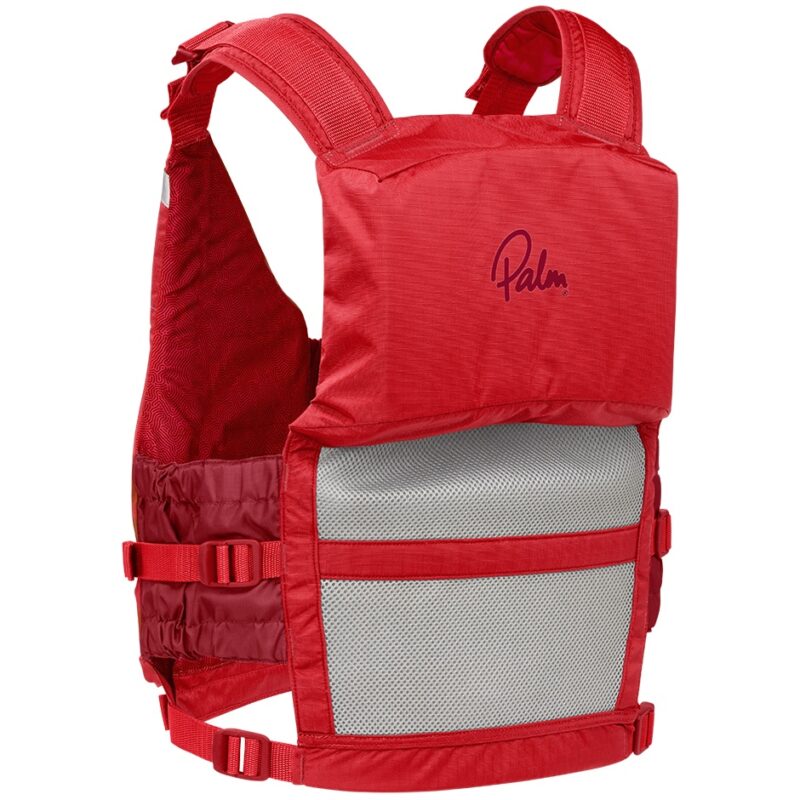 Palm Meander Highback Schwimmweste rot mit hohem Rücken