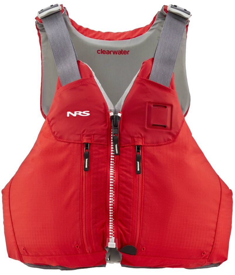NRS Clearwater Schwimmweste rot vorne