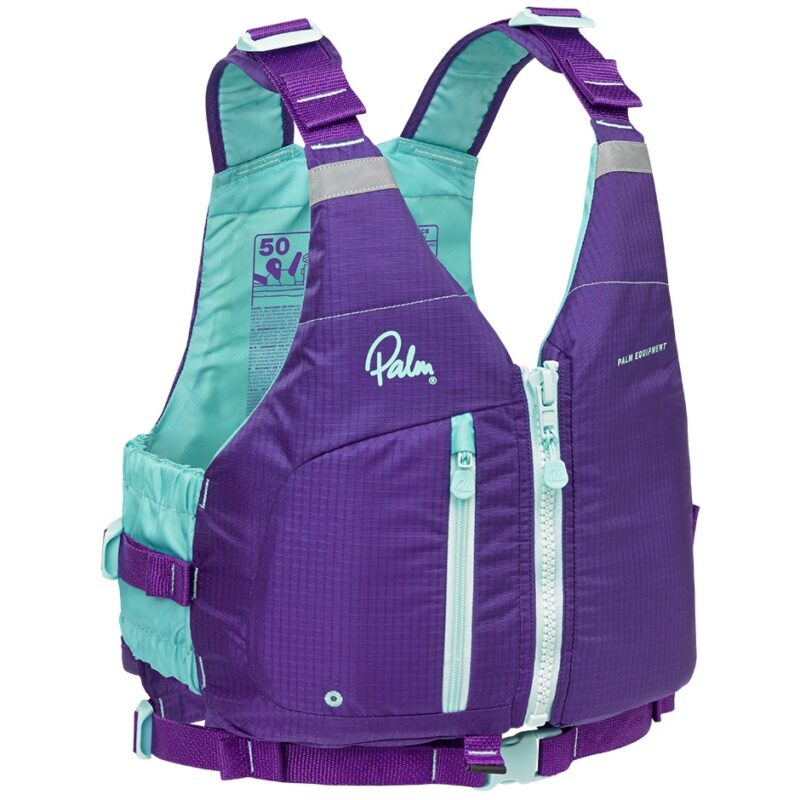 Palm Meander Frauen Schwimmweste purple Vorderseite